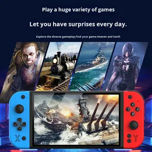 ใหม่คอนโซลเกม G90ขนาดใหญ่7นิ้วย้อนยุคหน้าจอ HD ความละเอียดสูง PSP ผู้เล่นสองคนผู้เล่นมือถือสื่อสาร Wi-Fi