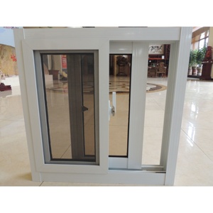 אטום לרעש אטום לרוח הוריקן זכוכית UPVC חלונות יחיד עם זיגוג כפול ויניל הזזה <span class=keywords><strong>PVC</strong></span> חלונות - Product Image 6