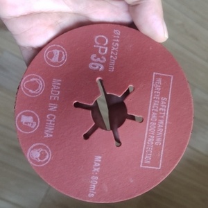 树脂纤维圆盘衬垫4-1/2 "X 5/8"-11，带研磨机锁紧螺母 - Product Image 5
