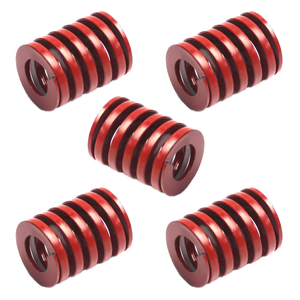 Yinpecly 5 cái lò xo cuộn dây thép tông màu đỏ 20mm OD 10mm ID 25mm khuôn dập xoắn ốc chịu tải trung bình dùng trong công nghiệp - Product Image 1