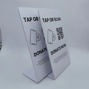Customization Table Display <strong>QR</strong> <strong>Code</strong> Scanning Customer Review Menu RFID Stand for Business - Product Image 4