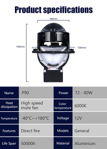 Hot Selling 80W Bi <strong>Led</strong> Projector Lens 3.0 Blue Bi <strong>Led</strong> Projector Blue Lens hd Blue Cut Lenses Bi <strong>Led</strong> Projector Lens 3.0 - Product Image 3