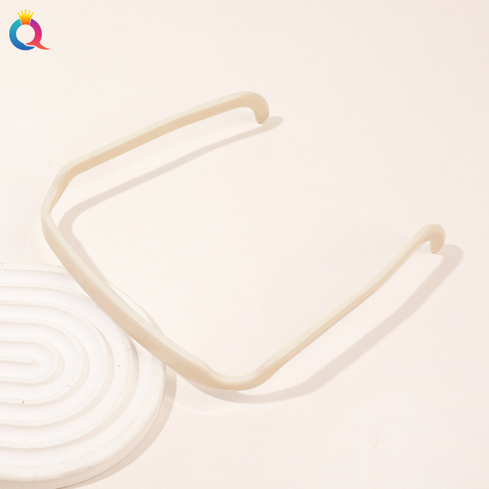 Square glasses headband-beige