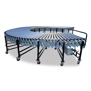 Factory Direct Supply Powered Roller <strong>Conveyor</strong> Line Retractable Roller <strong>Conveyor</strong> for Truck Logistic Boxes <strong>Unloading</strong> - Product Image 4