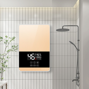 מוצר חדש מידיים חשמל מים חמים 6kw תנור מקלחת נירוסטה מחמם מים חכמים