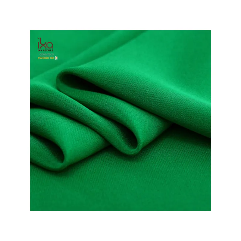Tinte Natural al por mayor de chino pesado de crepé de China de seda Esencia de tela verde