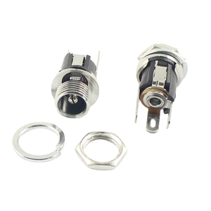 12V 4A DC025DC021メタルメスソケットパネルマウントジャック5.5 * 2.1mm 5.5 * 2.5mm DC電源コネクタ - Product Image 6