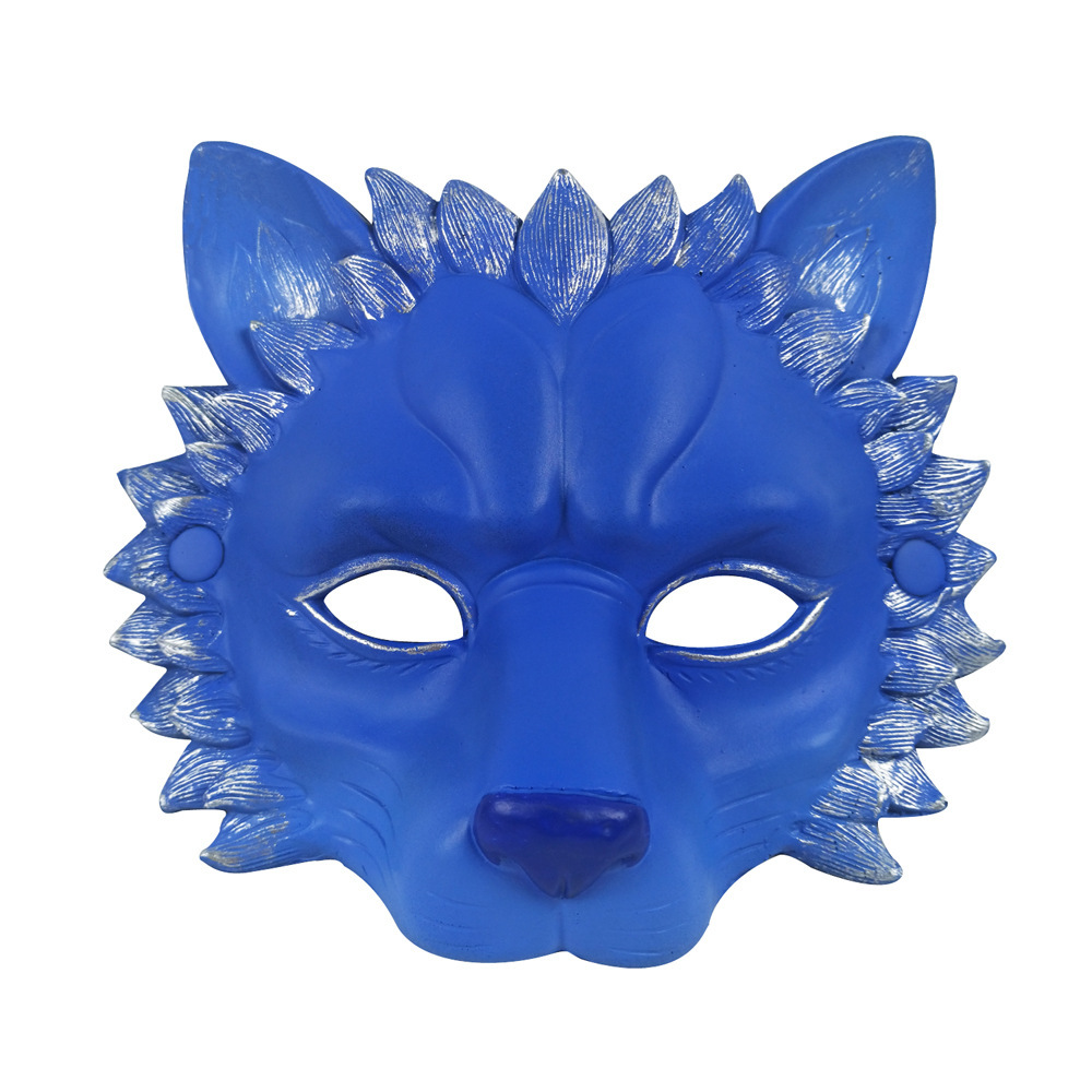Maschera da leone blu