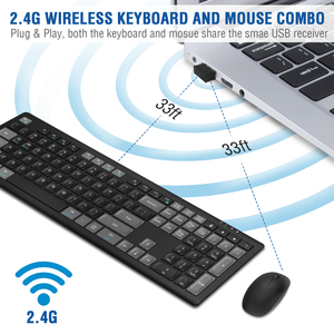 Nueva versión de fábrica, interruptor de tijera inalámbrico, combo de teclado y ratón de computadora, súper delgado y silencioso - Product Image 6