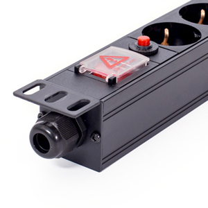 Guscio in lega di alluminio 19 "1U unità di distribuzione di potenza 8 modi Germany Schuko Server PDU Socket - Product Image 4