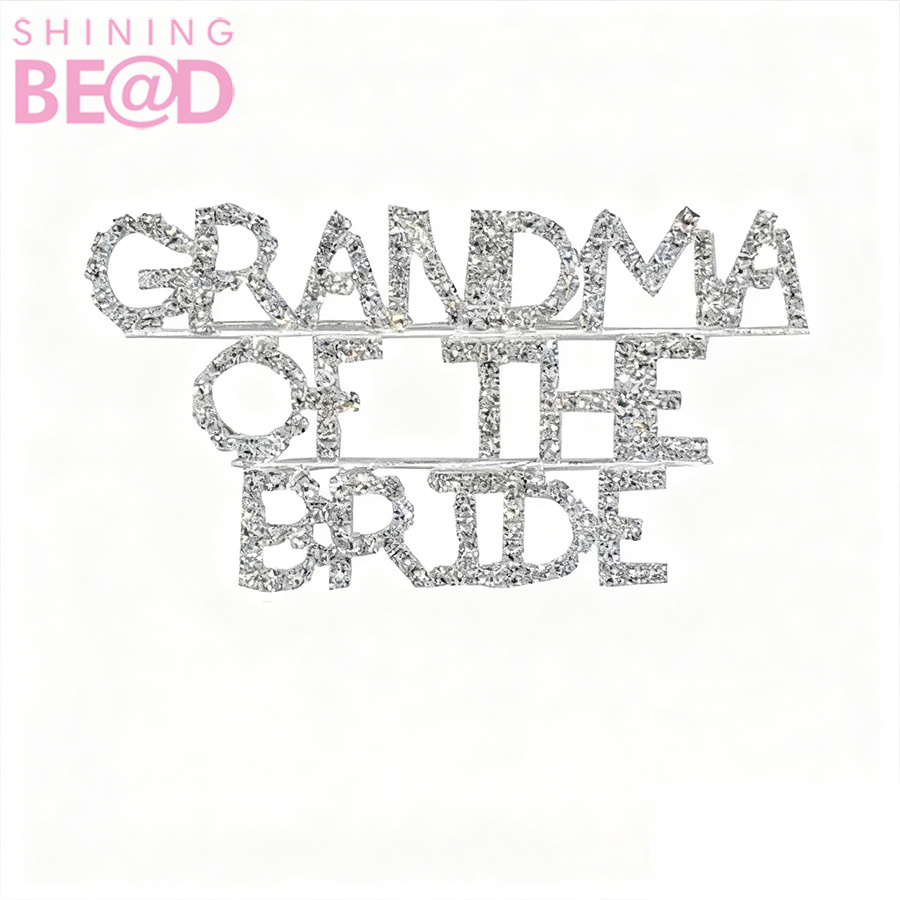 GRAND-MÈRE DE LA MARIÉE+argent+cristal