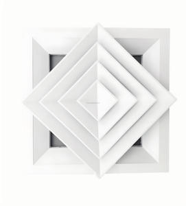 Fabriek Directe Aluminium Vierkante <span class=keywords><strong>Diffuser</strong></span> Plafond Luchtventilatie Lamellen Instelbaar Voor Luchtstroomhoek Of Volume - Product Image 5
