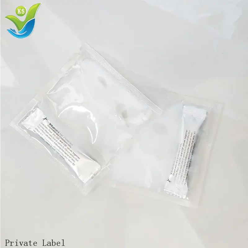 OEM özel etiket kore karboksi Co2 terapi jel beyazlatma yüz paketi maskesi co2 karboksi maskeleri