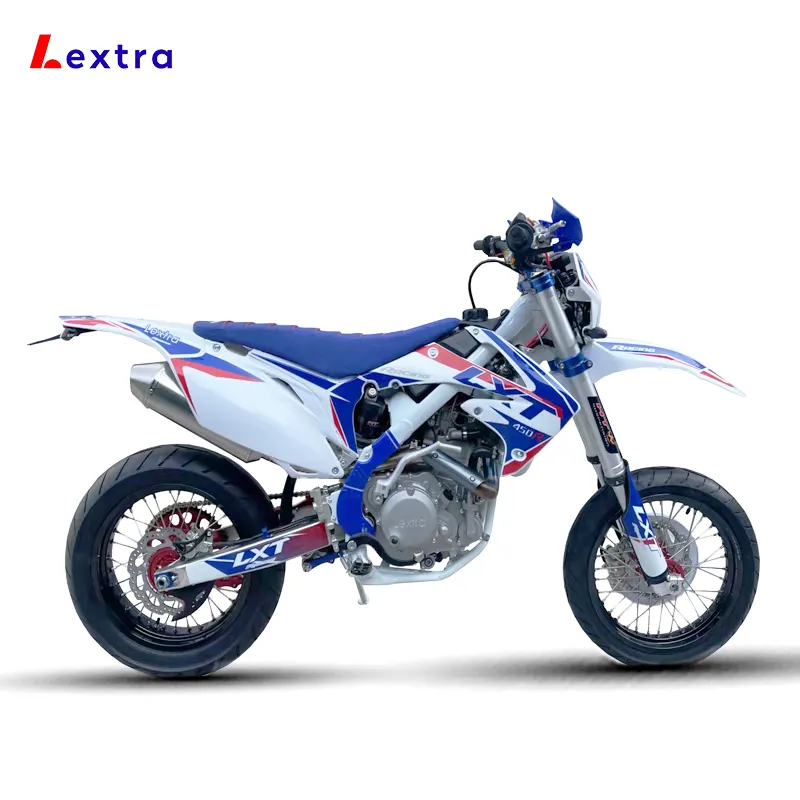 Lextraホットセールバイクモトス4ストロークMotocicletaEnduroモトクロス450ccスーパーモタードオフロードダートバイク