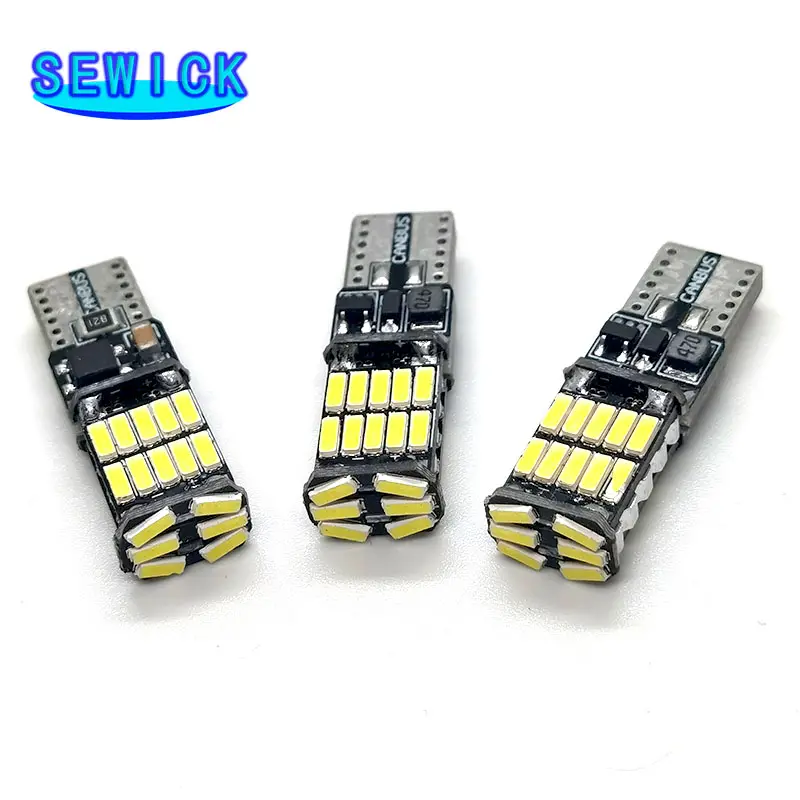 Sewick W5W T10 LED Bulb 3014 26SMD Reading Dome Licence Plate Canbus Car Interior Light 12V