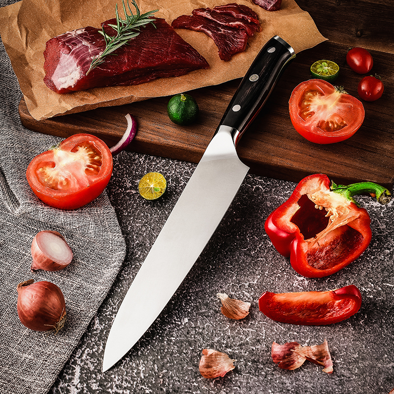 Cuchillo de Chef Negro de 8''