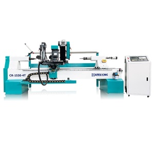 Fully <strong>Automatic</strong> CNC Four-function Woodworking Lathe <strong>Automatic</strong> <strong>Loading</strong> <strong>and</strong> <strong>Unloading</strong> 1500*300mm - Product Image 1