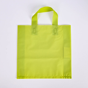 Custom Soft Loop <strong>Handles</strong> LDPE/HDPE Tote Shopping Plastic <strong>Bag</strong> with Own logo for Clothing Packaging - Product Image 4