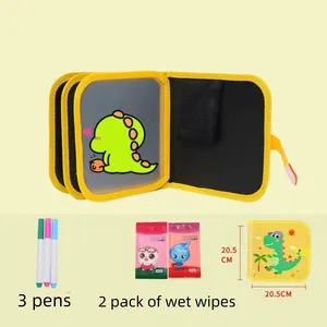 教育卡通便携式魔术可擦绘图板可重复使用的儿童涂鸦书 - Product Image 4