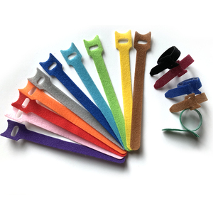 <strong>Multi</strong>-<strong>Function</strong> Recirculating Print Colourful <strong>Hook</strong> and <strong>Loop</strong> Strap Fastener Cable Tie - Product Image 1