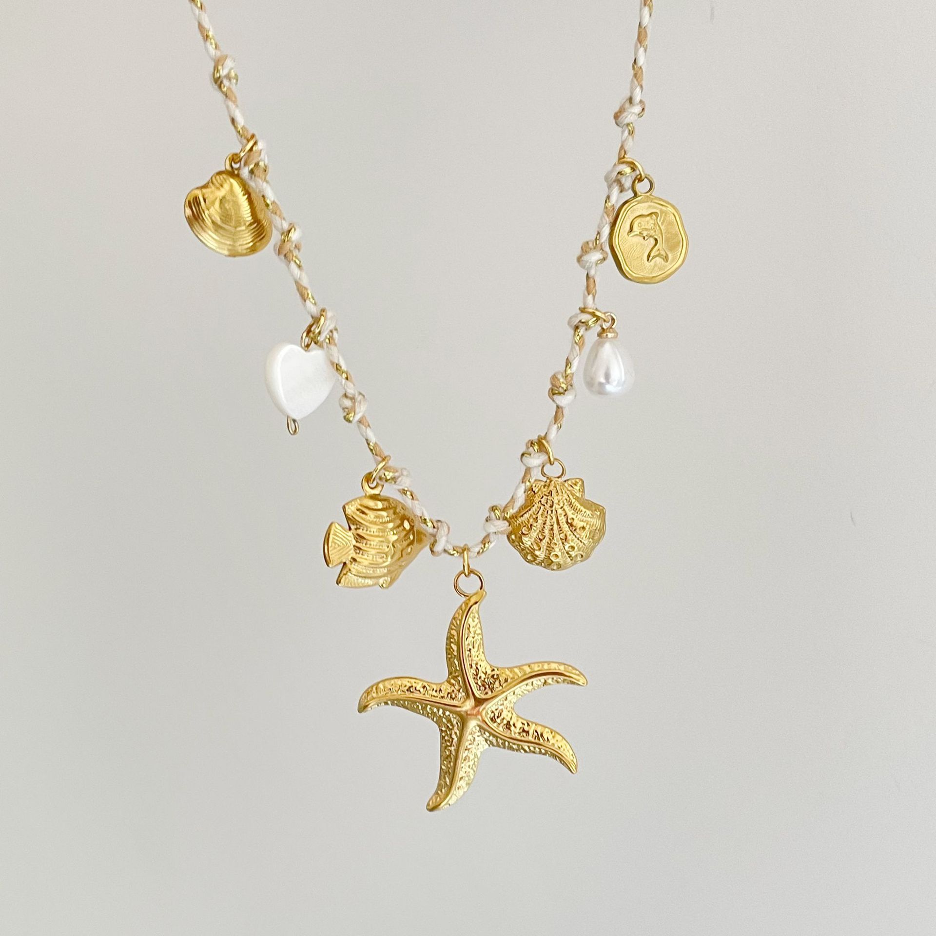 Collana stella marina (bianca)