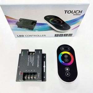 LED luce di striscia di controllo 6key Touch RF telecomando PWM Dimming 12V 24V CCT RGB led Controller per led strip