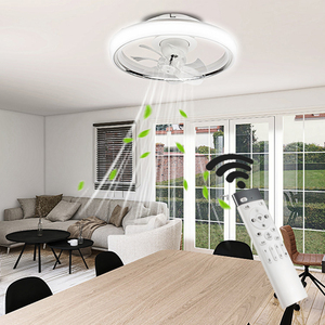 SD Smart RGBCW Ventilador de techo con luz LED Altavoz Bluetooth Control remoto Configuración de 6 velocidades Diseño moderno para la oficina en casa - Product Image 2