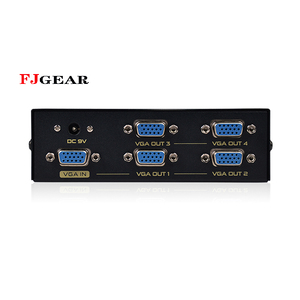 FJ-3504 fjgear מסך מסך hd <span class=keywords><strong>splitter</strong></span> <span class=keywords><strong>4</strong></span> יציאה <span class=keywords><strong>vga</strong></span> 350mhz וידאו <span class=keywords><strong>splitter</strong></span> <span class=keywords><strong>1</strong></span> קלט <span class=keywords><strong>4</strong></span> פלט play and play play