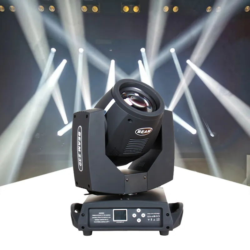 7R Sharpy 230W Haz de luz con cabezal móvil DMX Iluminación de DJ profesional Dmx Luz de haz de escenario
