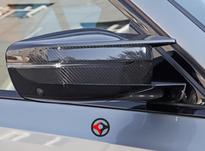 BMW G83 RD dövme için gerçek karbon Fiber dikiz aynası kapağı aksesuarı uygun ikame araba yan dikiz kapakları kabuk - Product Image 5