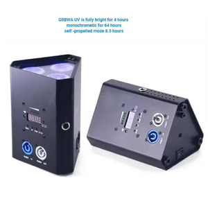 Uplights Batería Inalámbrica Par Light RGBWA + UV 3*18W DMX/IR/APP Control Batería Par Light Luces alimentadas por batería para pista de baile - Product Image 4