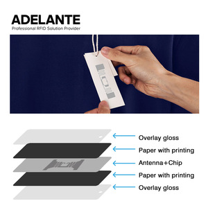 <span class=keywords><strong>Uhf</strong></span> RFID dán thẻ giấy tráng 860-960MHz nhãn thụ động Giải pháp may mặc U7 U8 chip bán lẻ quản lý may mặc - Product Image 1