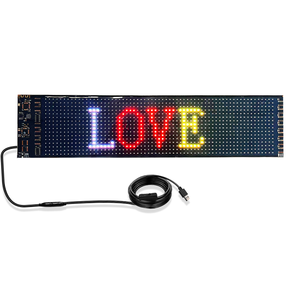 Intelligente programmabile flessibile LED segno di bordo App di controllo schermo a LED pannello di auto matrice pannello di personalizzare led segno di visualizzazione per auto - Product Image 4
