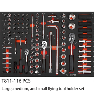 Professioneller Mechaniker-Werkzeugwagen mit Schubladen Stahl-Steckschlüsselsatz Pulverbeschichtet für Autoreparatur und Wartung - Product Image 5