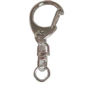 Fabrika özel D düğme asılı sekiz dönüş düğmesi metal anahtarlık donanım aksesuarları DIY bebek kolye malzeme anahtarlık - Product Image 3