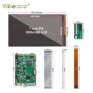 7-Zoll-LCD-Panel-Bildschirme Isp 1080p Raspberry Pi 7 "Touch Capac itive Screen Ips 1920*1080-Anzeige modul