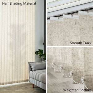 Customized Design Vertical Blind Motorized Illusion Blinds for Patio <strong>Shade</strong> Dream Curtain Blinds Slats for Sliding <strong>Door</strong> - Product Image 4