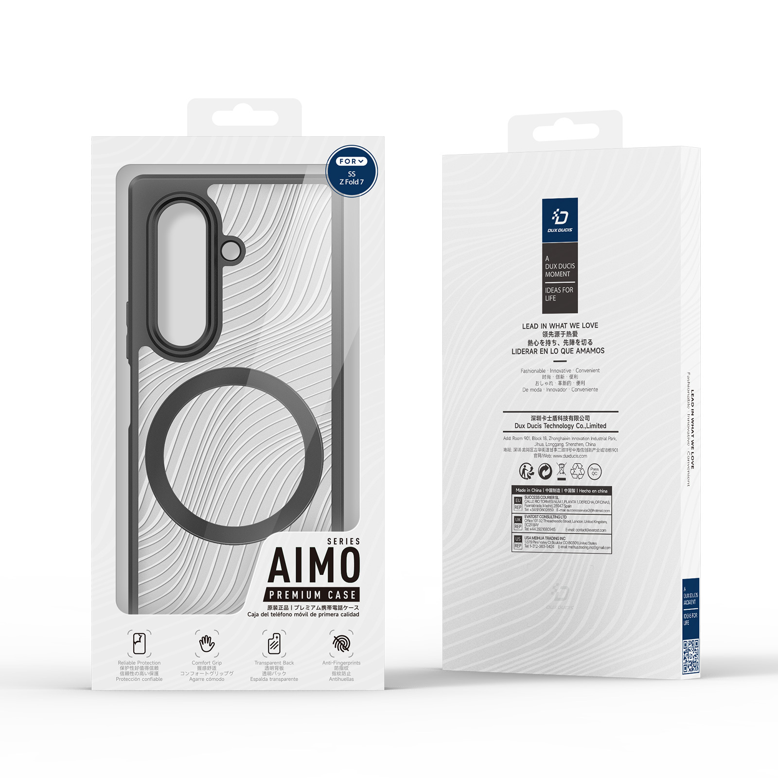 Funda magnética para teléfono con pantalla plegable
