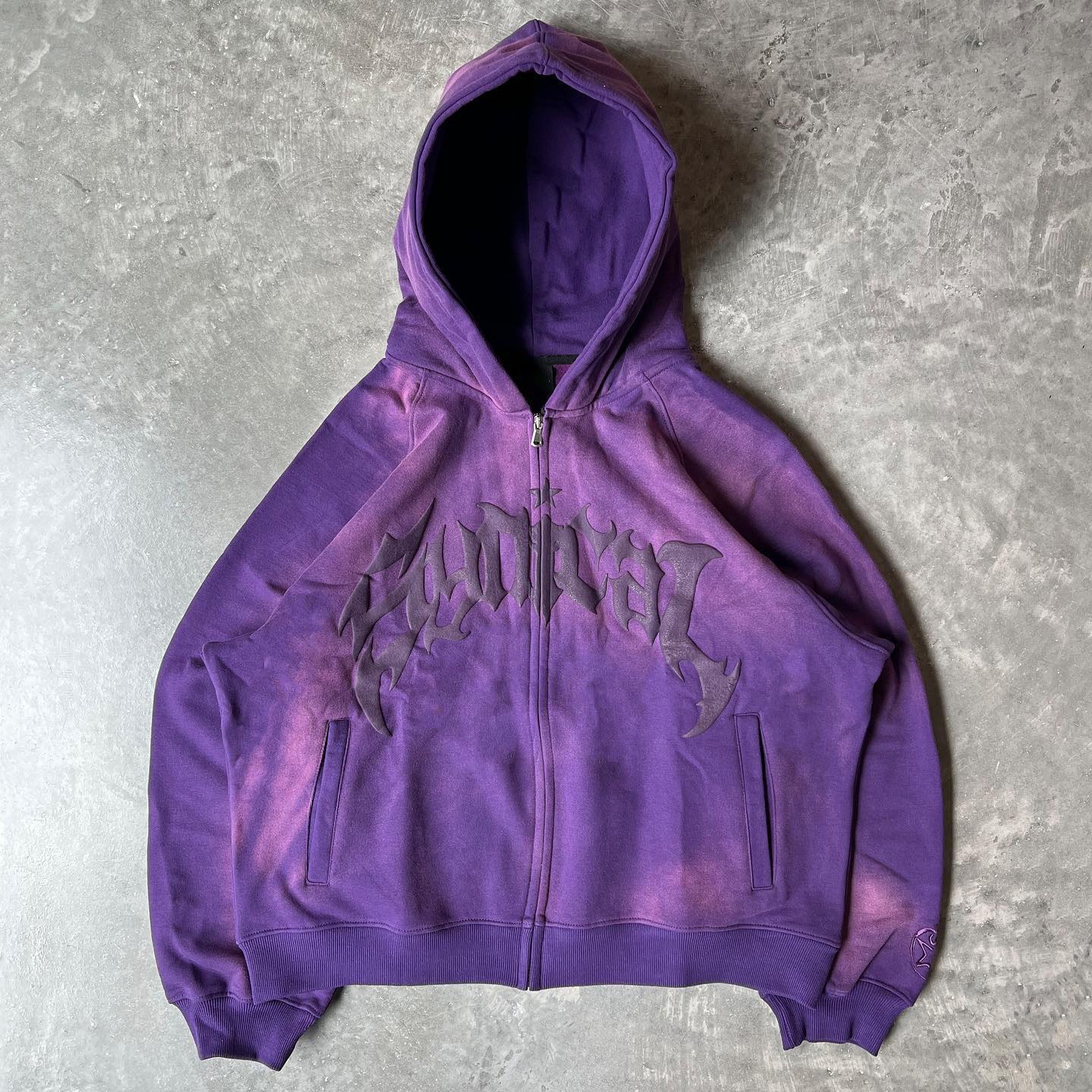Purple zipper