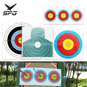 SPG射箭纸靶全半环范围复合弓碳箭狩猎射击练习室内和室外游戏 - Product Image 1