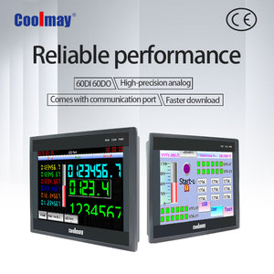 Coolmay automatización 24V AC DC motor relé entrada digital analógico HMI integrado PLC PAC y controlador dedicado todo en uno