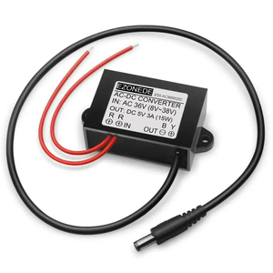 Ac-dc转换器交流36v至DC 5V 3A 15w稳压器电源变压器AC8-38V至DC5V防水交流/DC电源模块 - Product Image 1