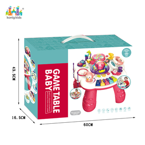 KonigKids iki renk plastik aktivite merkezi oyun masası müzikal öğrenme merkezi eğitici oyuncaklar masa - Product Image 6
