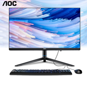 Пользовательский AOC все в одном ПК 24-дюймовый процессор I7-13650HX DDR4 16 ГБ 512 ГБ SSD OEM Настольный компьютер ПК все-в-одном с батареей UPS - Product Image 1