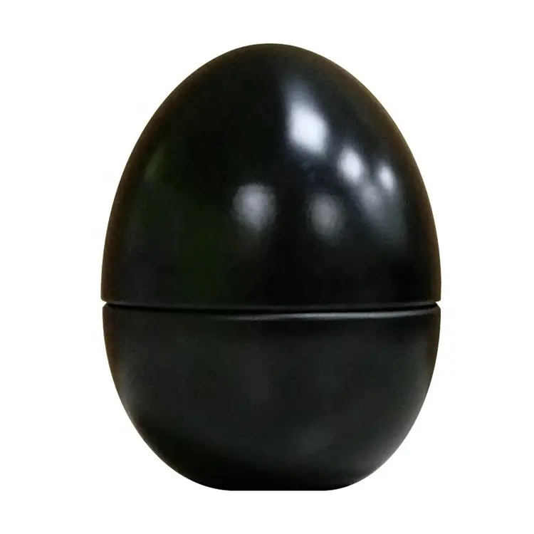 2 parça küçük ayakta yumurta şekli mücevher teneke kutu köpük ve ped için halka ve kulak damızlık