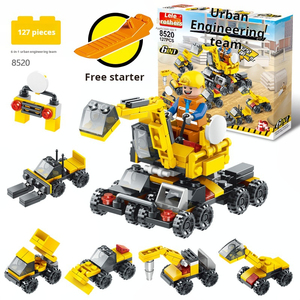Regalo para padres e hijos Seis en uno Bloques de construcción ensamblados de partículas pequeñas para niños Juguete de regalo práctico y con capacidad intelectual - Product Image 2