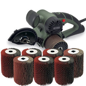 Restorer Brush <strong>Sanding</strong> <strong>Machine</strong> with <strong>Belt</strong> Sander Wheels for Wood and <strong>Metal</strong>