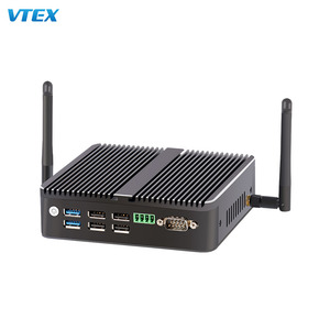 Dual LAN Fanless Mini All-In-One Office PC Intel Chipset DDR4 RAM HDD <strong>Windows</strong> OS <strong>Embedded</strong> Industrial Control <strong>Computer</strong> US CN - Product Image 1