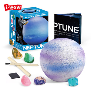 DIY宇宙惑星おもちゃホット販売新製品惑星おもちゃセット子供用5宝石鉱物掘り出しネプチューンモデルセット - Product Image 1