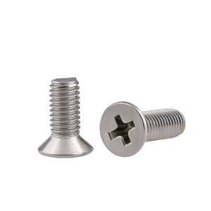 Nikel kaplama çelik Phillips çapraz düz havşa başlı makine vida M1 M1.2 M1.4 M1.6 M1.7 M2 M2.5 M3 M3.5 M4 m5 M6 M8 M10 - Product Image 5